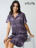 Classic Chex Cotton Knits Sleep Shirt - Shirt Sleeps