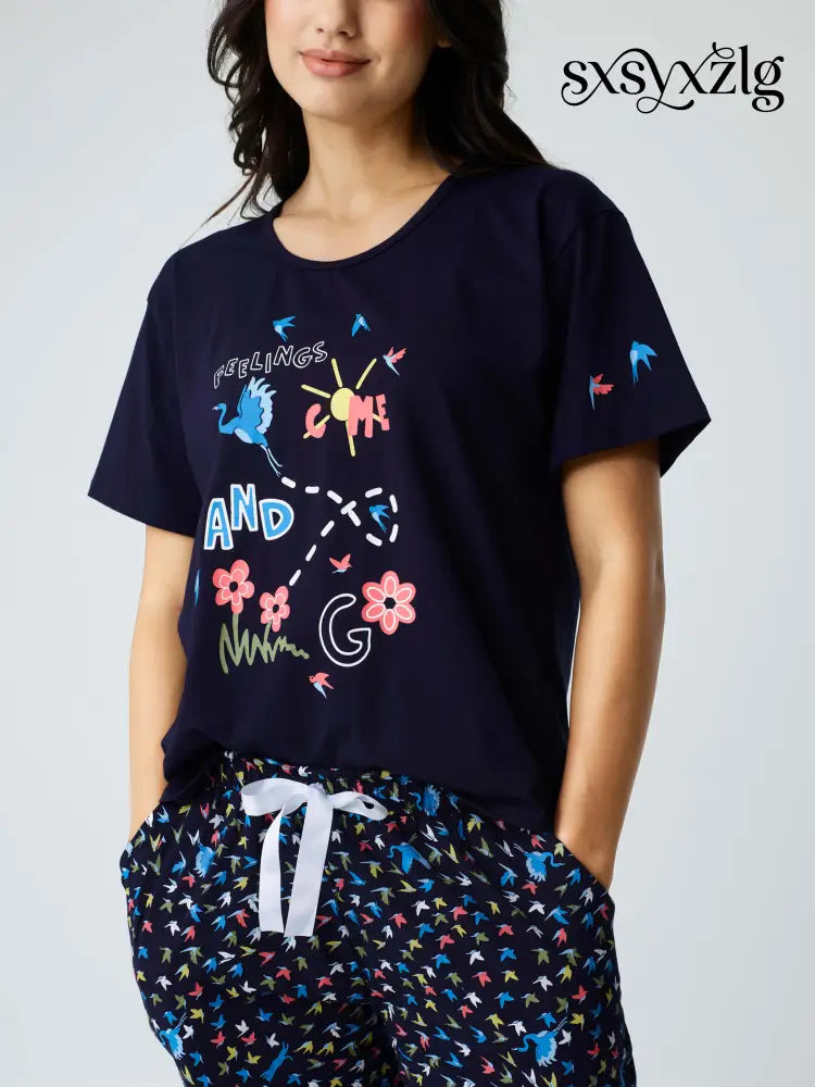 Fly Away Cotton Knits Shorts set - Short Set