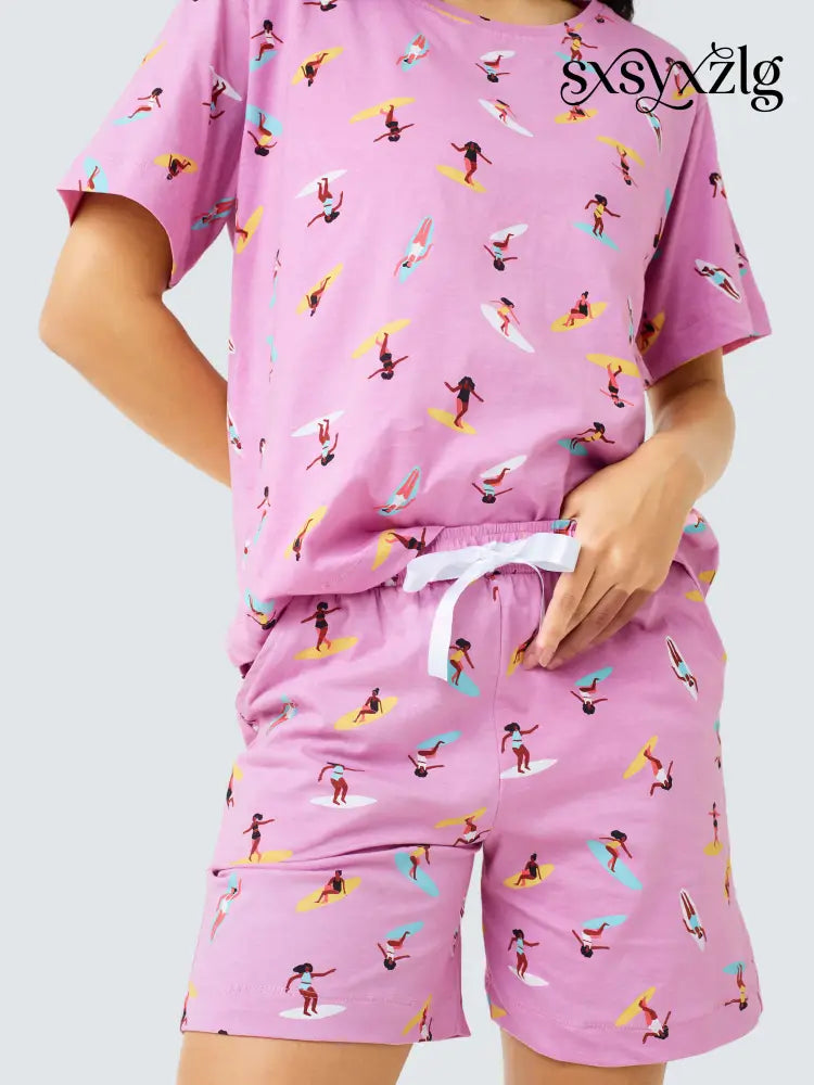 Sea Surf Cotton Knits Shorts set - Short Set