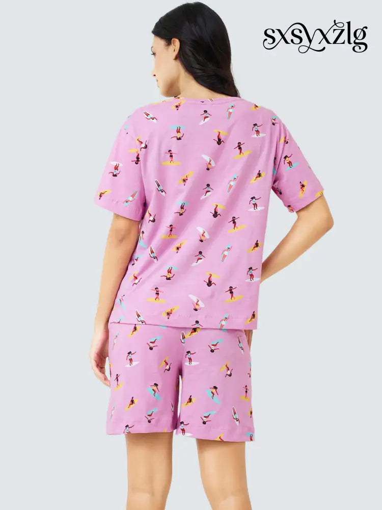 Sea Surf Cotton Knits Shorts set - Short Set