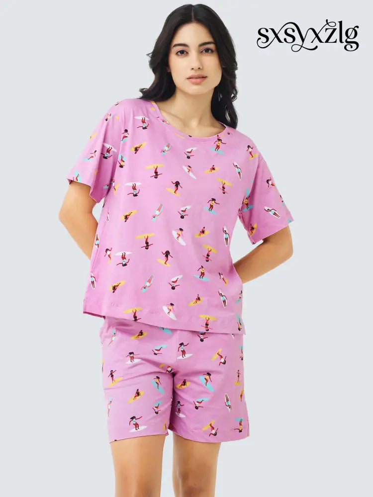 Sea Surf Cotton Knits Shorts set - Short Set
