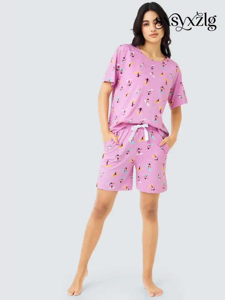 Sea Surf Cotton Knits Shorts set - Short Set