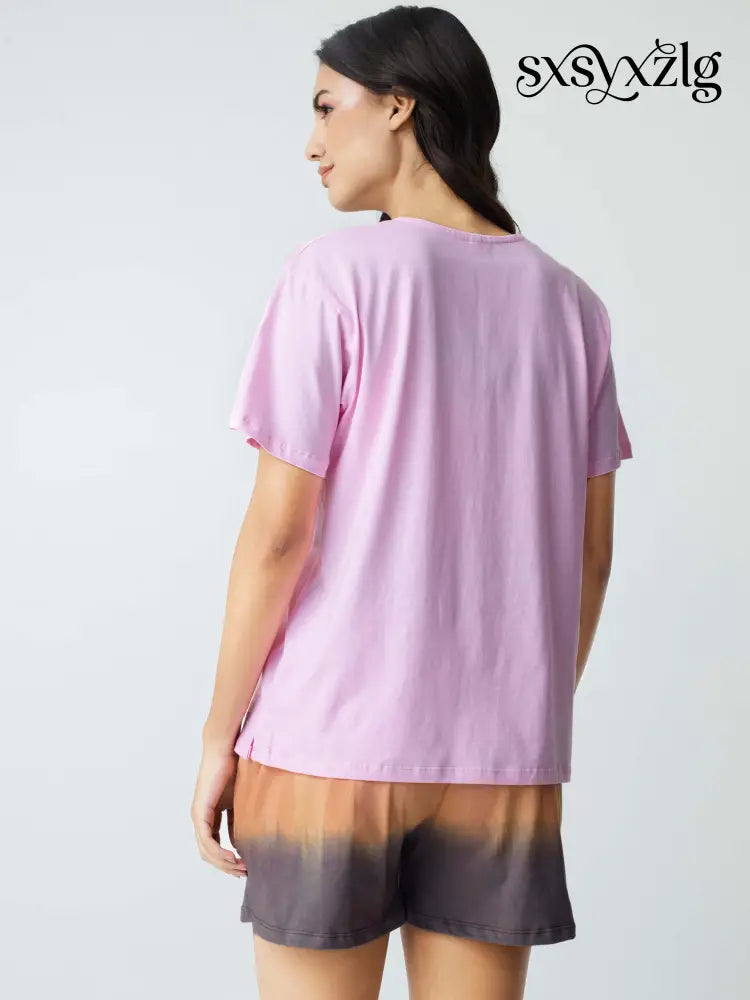 Vacation Cotton Knits Shorts set - Short Set