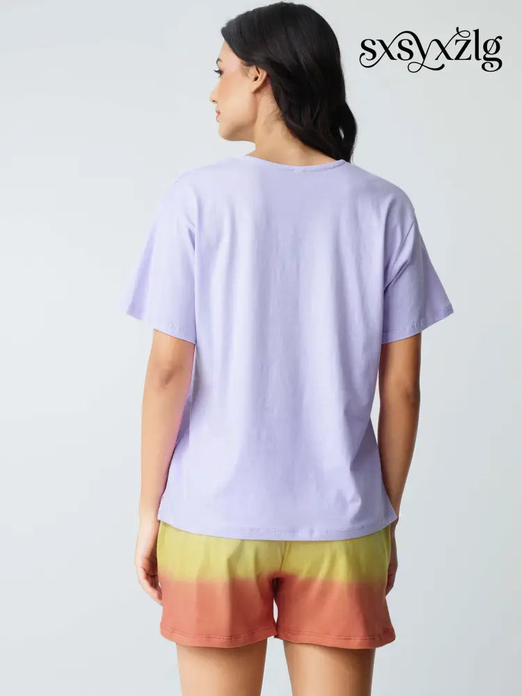 Vacation Cotton Knits Shorts set - Short Set